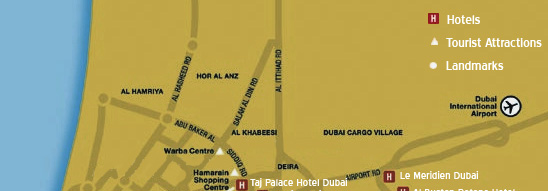 Dubai Hotels Map